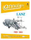 Lanz Mähdrescher/Anhängemähdrescher Typ MD 180 Bild- Ersatzteilliste & Explosionszeichnungen - annoligno 445